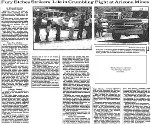 NY Times Article on 1983 Copper Strike